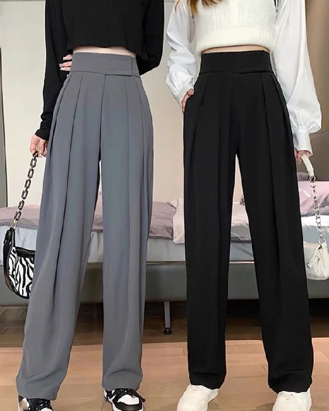 Daily Velcro Waist Belt Loose Trousers Trousers Occasion Special