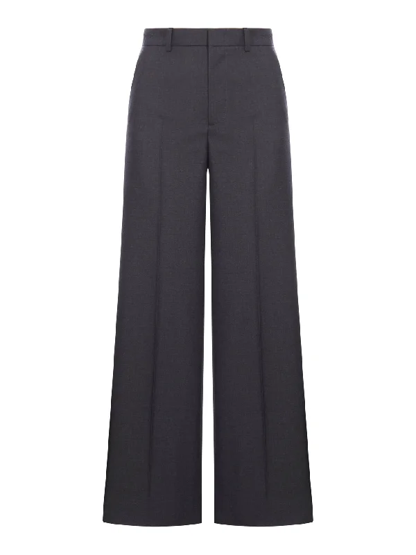 Wool gabardine trousers Trousers Yoga Stretchy