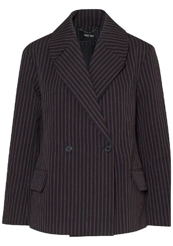 Aiken Stripe Blazer Black Women's Advanced Suit