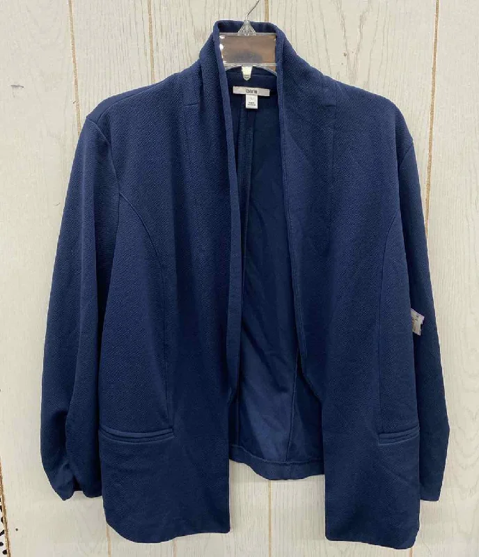 BarIII Blue Womens Size 10/12 Blazer Women's Vintage Suit