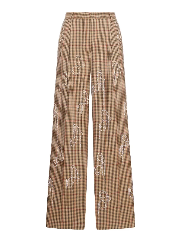 Printed Porter trousers Trousers Trousers Formal