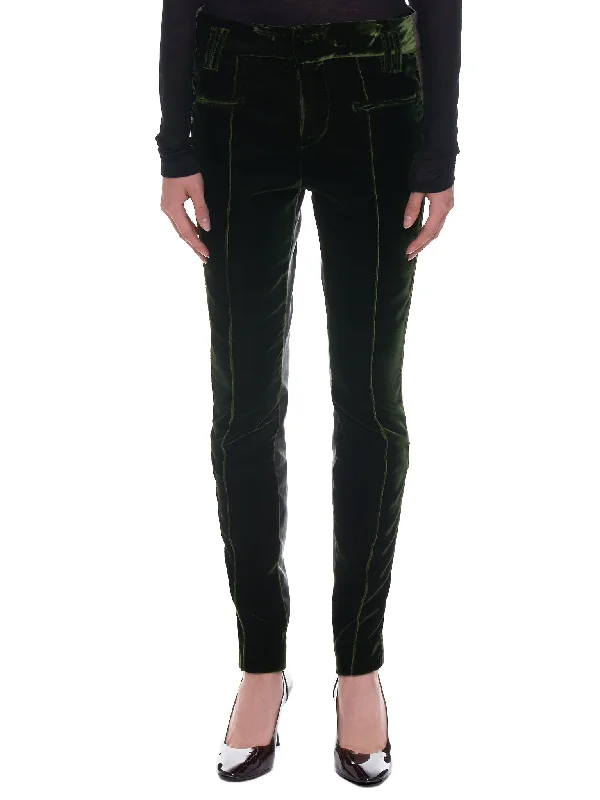 Skinny Leg Trousers (204-1412-188-033-CYPRESS) Trousers Favorite Customer