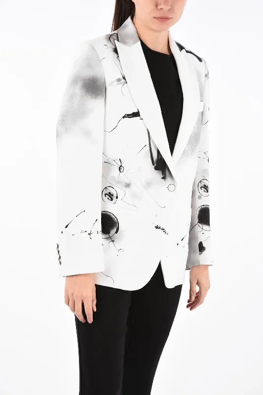 White Polyester Women Blazer Women's Short Blazer