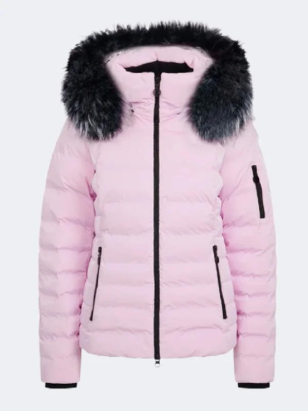 Sportalm Lissab Women Skiing Jacket Chalk Pink Mesh Jacket Canvas Jacket Denim Jacket