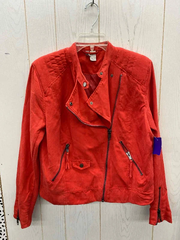 Divided Red Womens Size 12/14 Blazer Women's Trendy Jacket