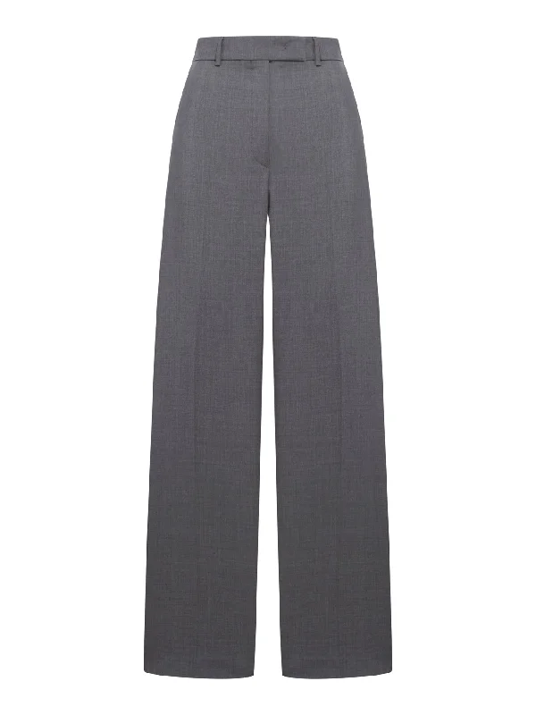 TAILORED WOOL TROUSERS Trousers Office Stylish