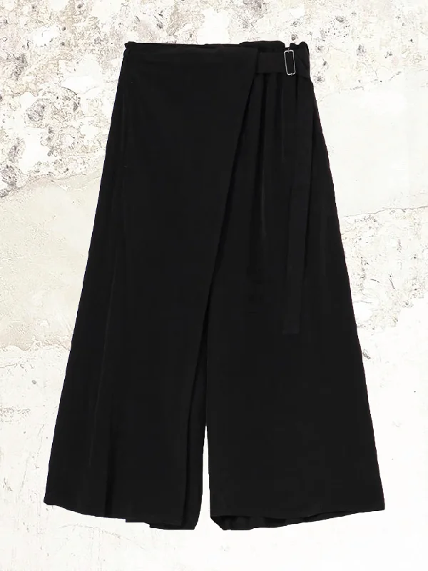 Yohji Yamamoto Wrap skirt trousers Trousers Travel Practical