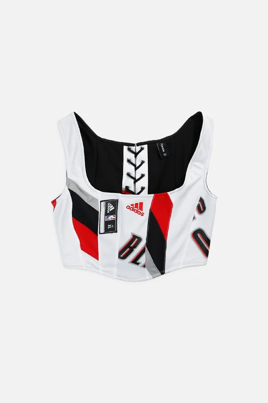 Rework Portland Trailblazers NBA Corset - XS Silk Women's Blazer