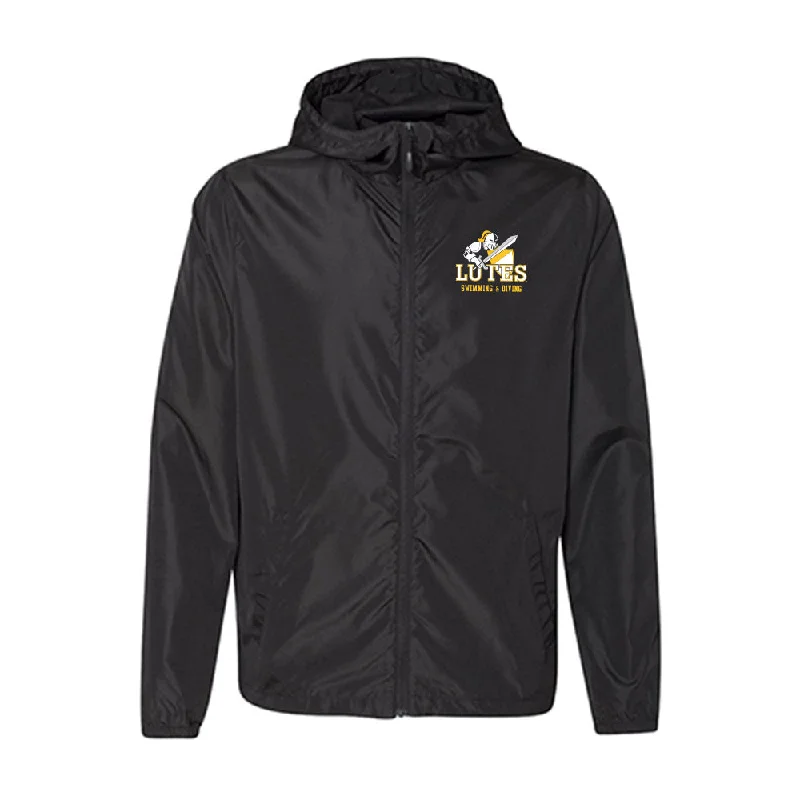 PLU - NCAA Women's Swimming & Diving : Riley Maher - Windbreaker Jacket Generic Shersey Herringbone Jacket Checkered Jacket Solid Jacket