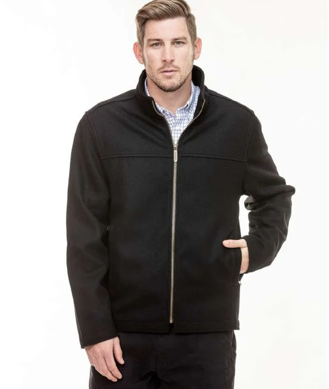 Mens Falcon Wool Jacket Collared Jacket Crew Neck Jacket Turtle Neck Jacket