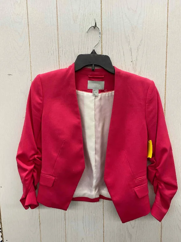 H&M Pink Womens Size 4 Blazer Women's Luxurious Jacket