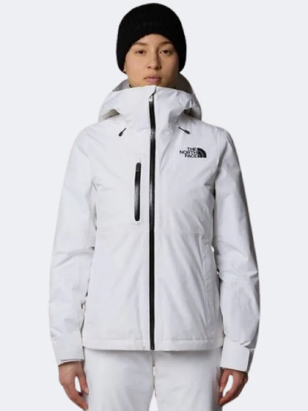 The North Face Descendit Women Skiing Jacket White Cotton Fabric Linen Fabric Terry Fabric