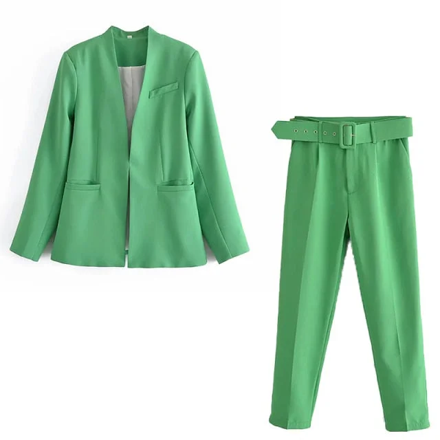 emerald green suit