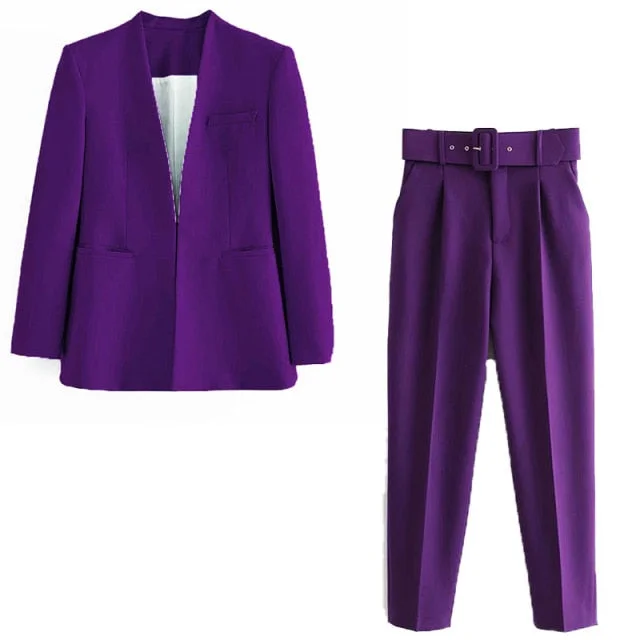 dark purple suit