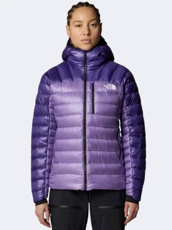 The North Face Summit Series Breithorn Women Hiking Jacket Purple Granite Tiered Jacket Buttoned Jacket Zippered Jacket