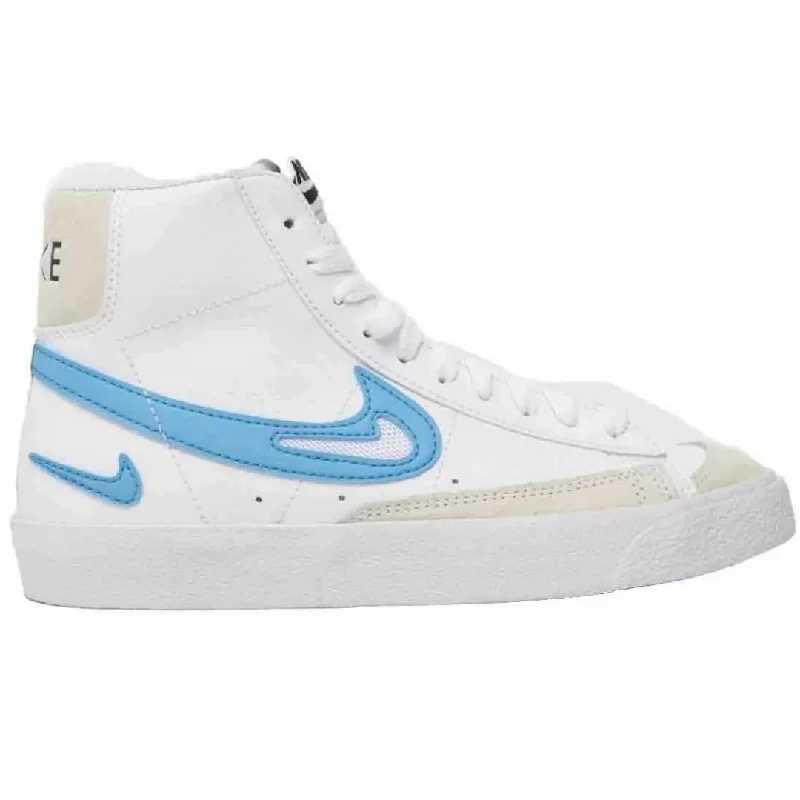 Nike Blazer Mid GS White Mid Top Sneakers Women's Print Jacket