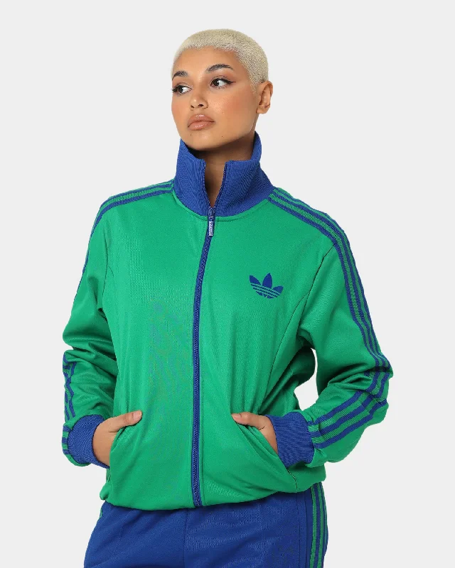 Adidas Adicolor Poly TT Jacket Green Fitted Jacket Loose Jacket Oversized Jacket