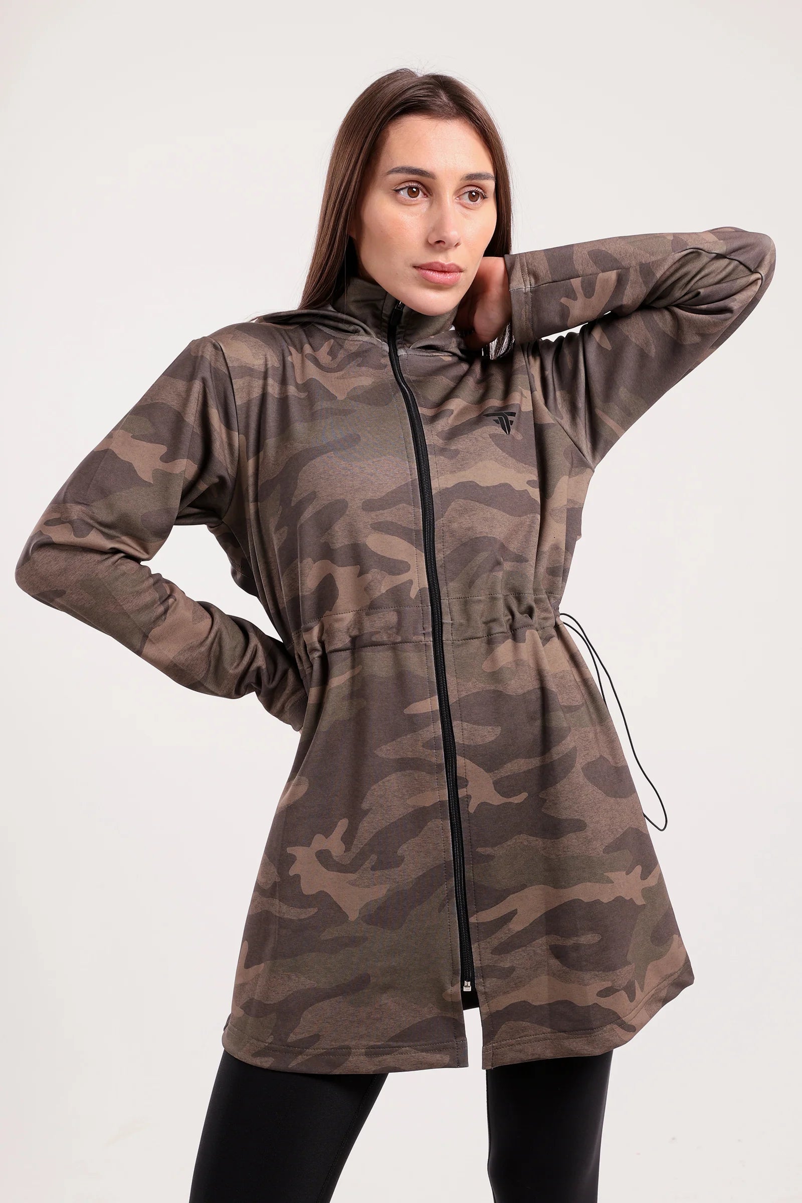 Drawstring Oversized Jacket (40431) - Fit Freak Toggled Jacket Drawstring Jacket Belted Jacket