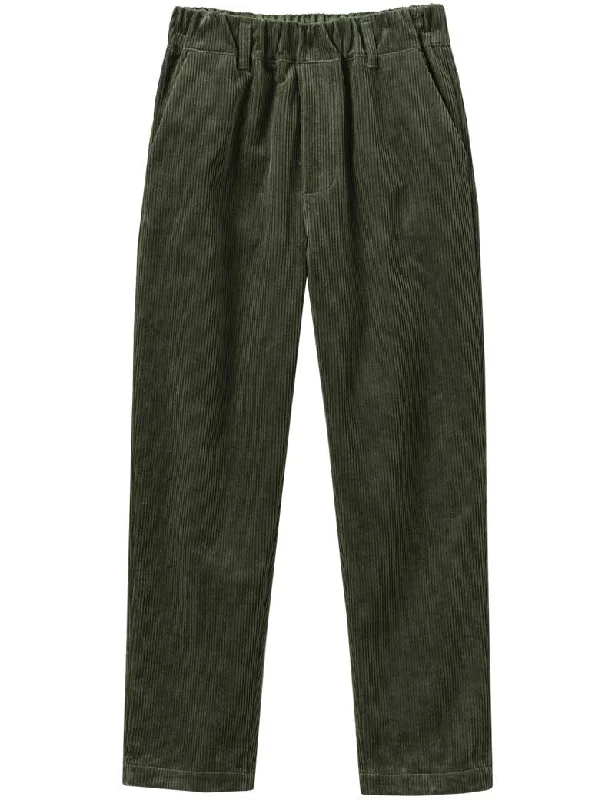 Toast Gabi Organic Cord Pull on Trousers Seaweed Trousers Low Rise Relaxed