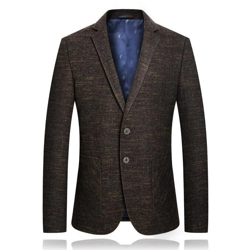 Men Blazer - Marl Vintage Blazer Women's Business Blazer