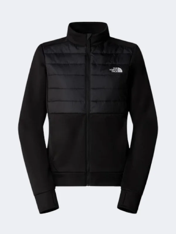 The North Face Reaxion Hybrid Women Lifestyle Jacket Black Wool Fabric Cashmere Fabric Tweed Fabric