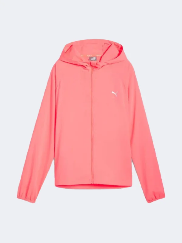 Puma Run Favorite Women Running Jacket Sunset Glow Cardigan Sweater Pullover