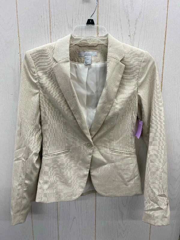 H&M Khaki Womens Size 0/2 Blazer Summer Women's Jacket