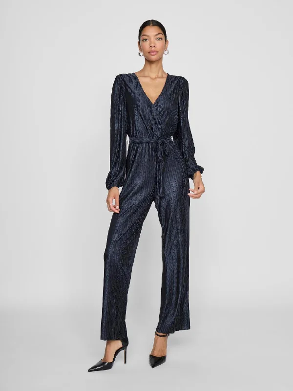 VIPLUSA Jumpsuit - Navy Blazer Women's Plaid Suit