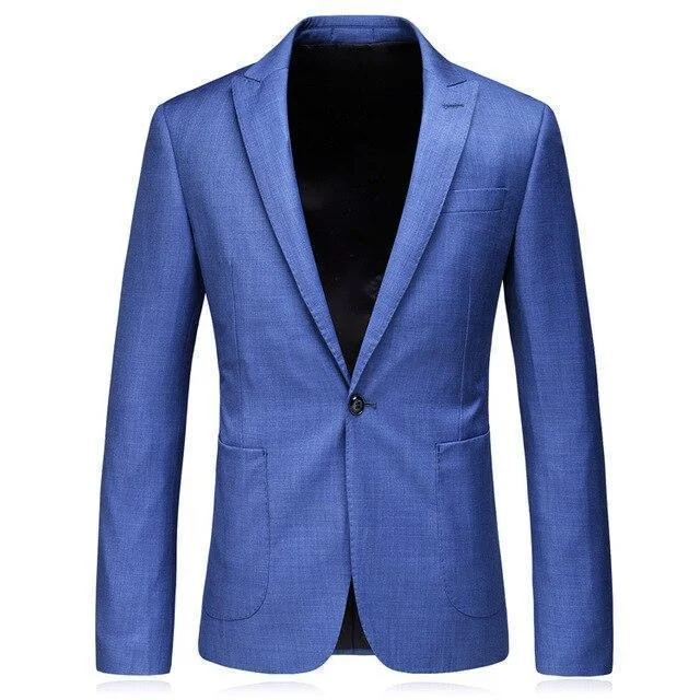 Men Blazer - 1-Button Dickis Formal Blazer Women's Solid Blazer