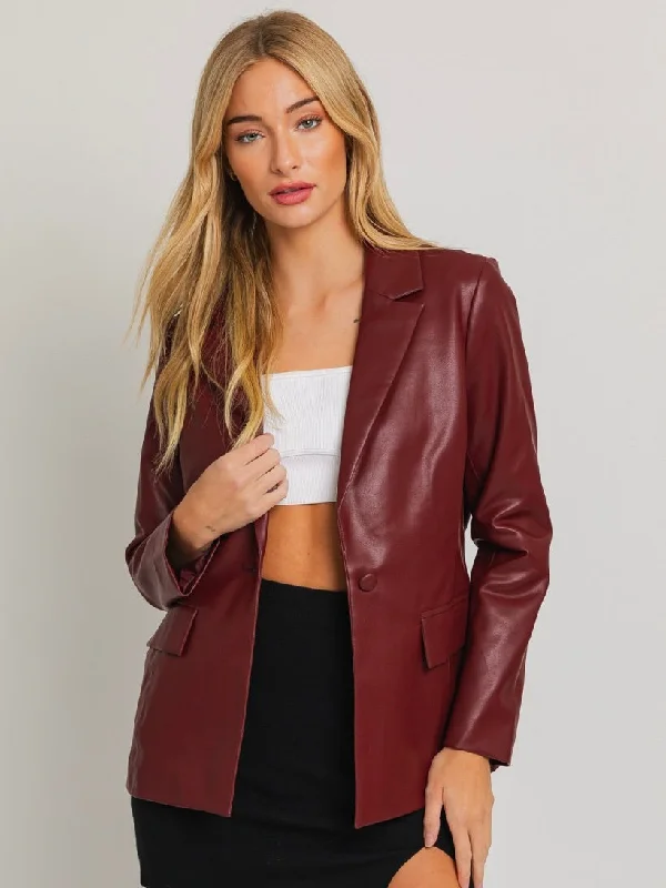 Cathleen Vegan Blazer Women's Trendy Blazer