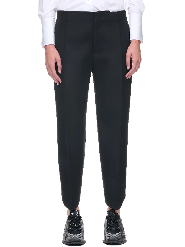 Structured Trousers (708514VKIV0-1000-BLACK) Trousers Pleated Formal