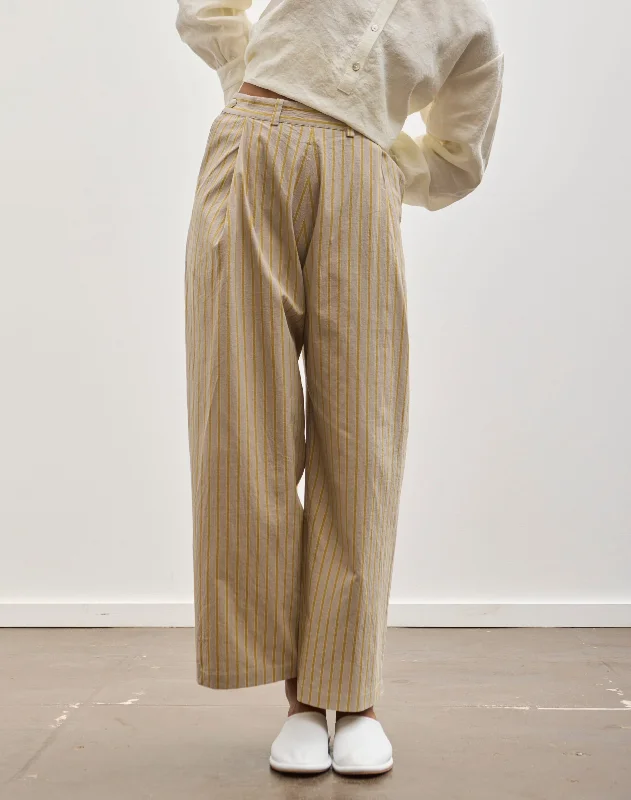 Cawley Georgia Trouser, Sun/Grey Stripe Trousers Leisure Comfortable