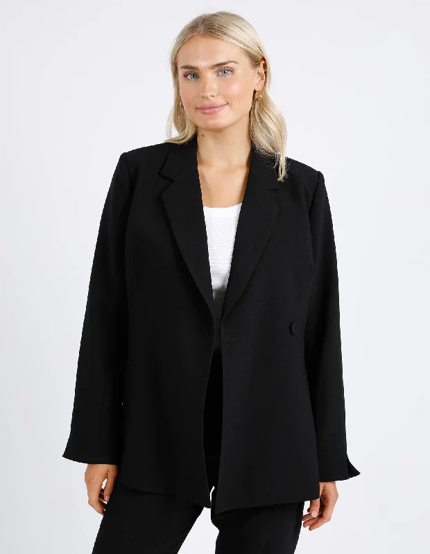 Foxwood Helena Blazer - Black Women's Lightweight Blazer