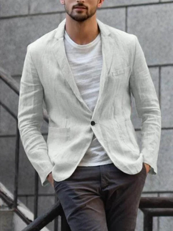 Men Blazer - Linen Blazer Fashion Women's Blazer