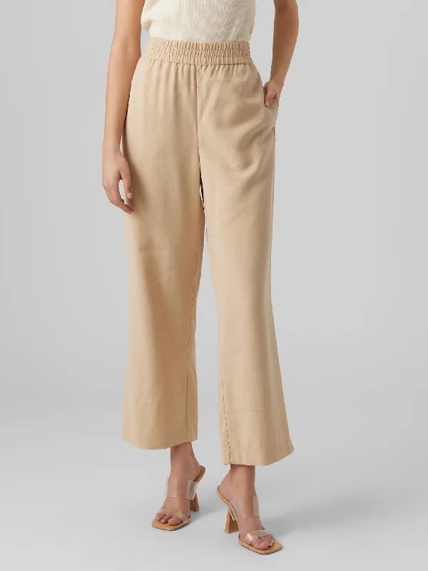 Γυναικεία παντελόνα VMCARMEN HIGH RISE TROUSERS 10278926 | 10278926 Trousers Harem Relaxed Fit