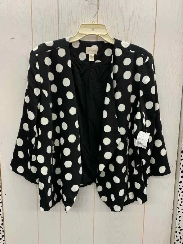 Chico's Black Womens Size 16 Blazer Women's Trendy Jacket