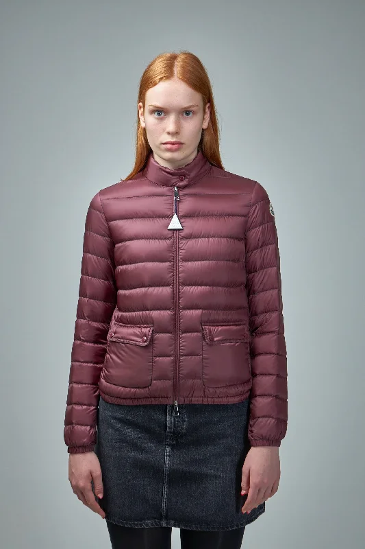 Lans Down Jacket Notch Collar Peter Pan Collar Cowl Neck