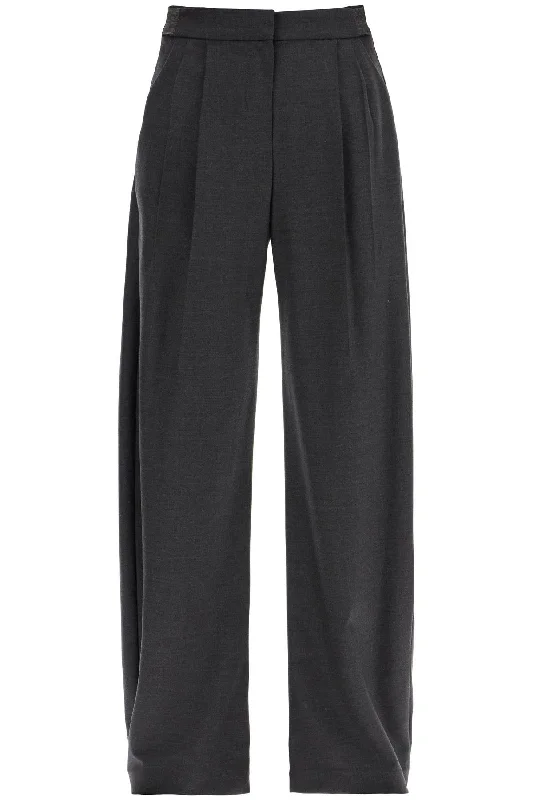 stretch wool trousers for men/w MG912P8736 GRIGIO SCURO Trousers sophisticated sleek