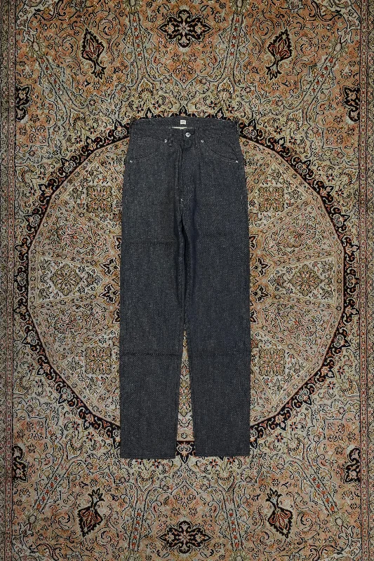 Taiga Takahashi MODIFIED DENIM WORK TROUSERS (RAW INDIGO) Trousers Canvas Durable