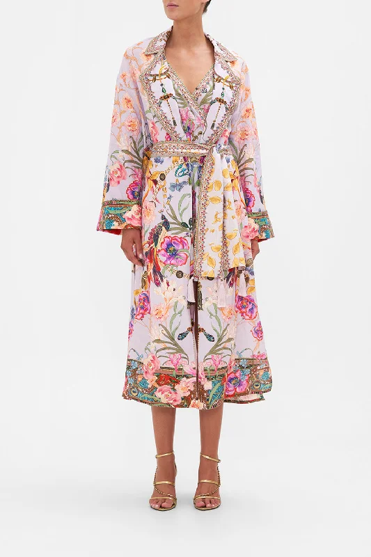 DUSTER COAT NATURES KALEIDOSCOPE Three-Quarter Sleeve Elbow Sleeve Wrist Sleeve