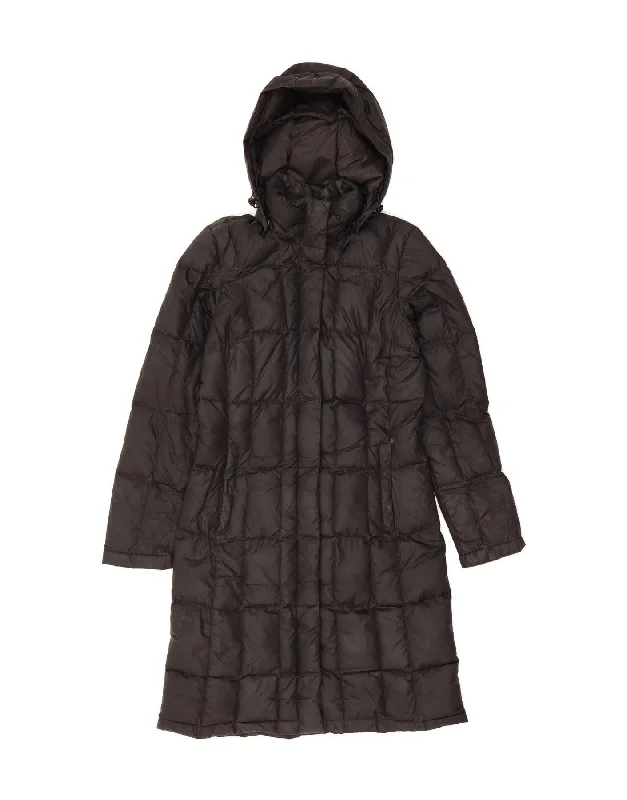 THE NORTH FACE Womens Hooded Padded Coat UK 6 XS Black Nylon A-Line Ball Gown Mermaid