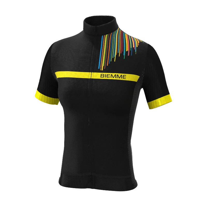 Cauberg short sleeve jersey - Black Bright Color Jersey Top