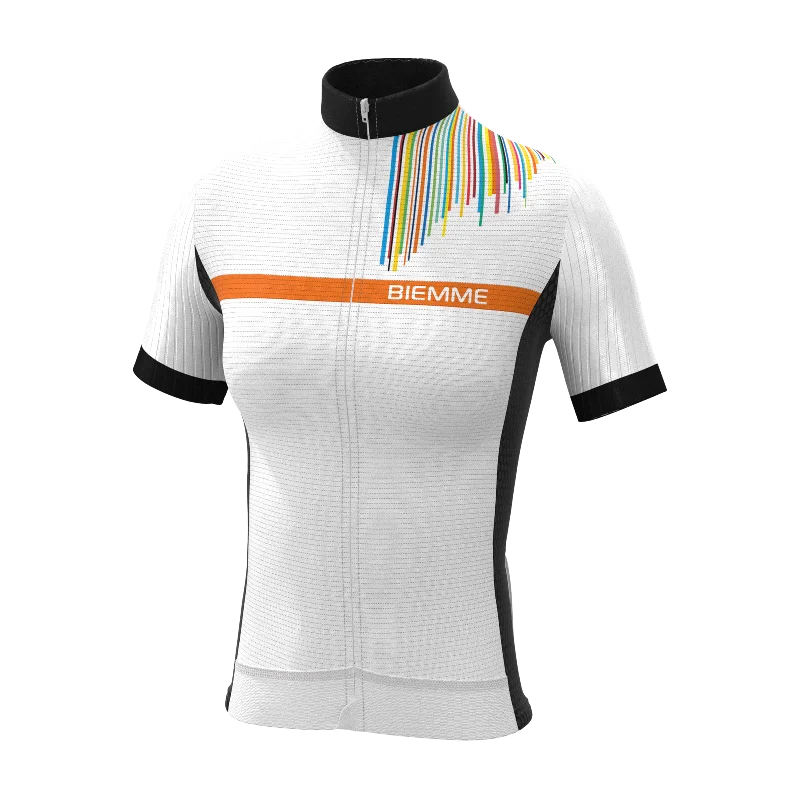 Cauberg short sleeve jersey - White Sky Blue Jersey Tee