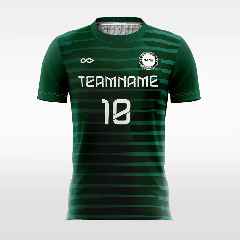 Classic Green Stripe - Women Custom Soccer Jerseys Design Travel Jersey Tee