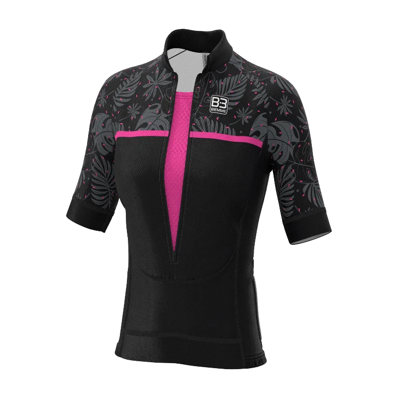 Dark teide short sleeve jersey - Pink Evening Jersey Tee