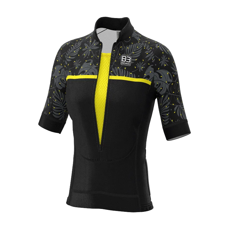 Dark teide short sleeve jersey - Yellow Casual Jersey Blouse