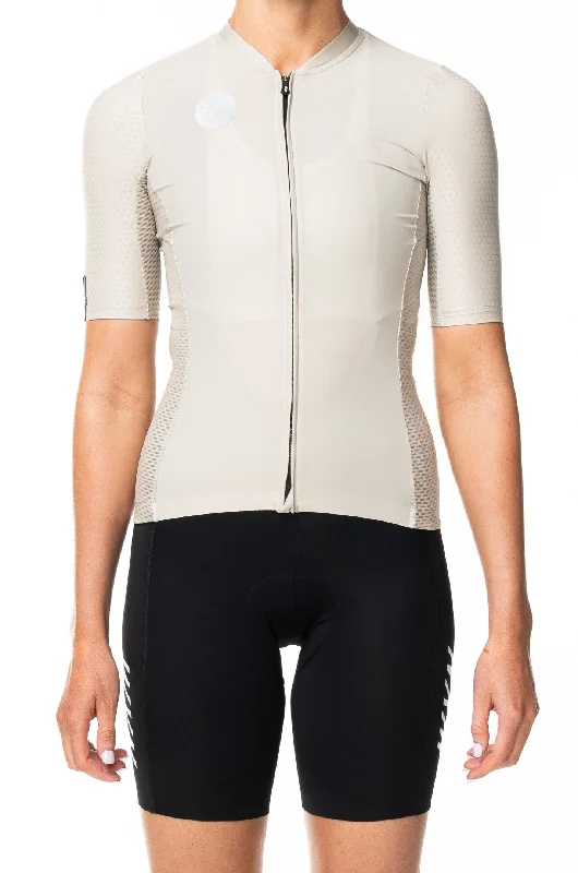 Women's LUCEO Hex Racer Cycling Jersey - Champagne Luxury Jersey Tee