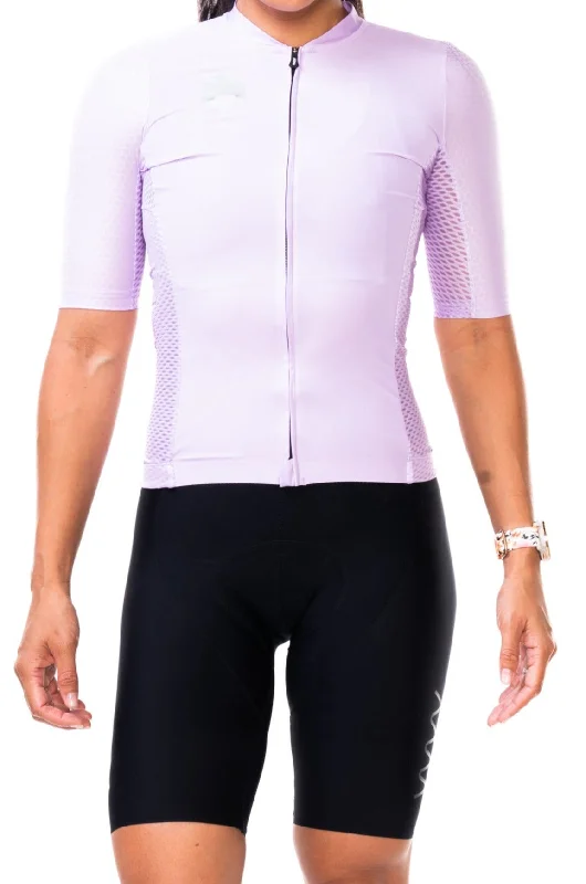 Women's LUCEO Hex Racer Cycling Jersey - Lavender Bohemian Jersey Tee