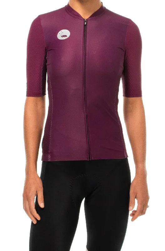 Women's LUCEO Hex Racer Cycling Jersey - Tyrian Animal Print Jersey Tee