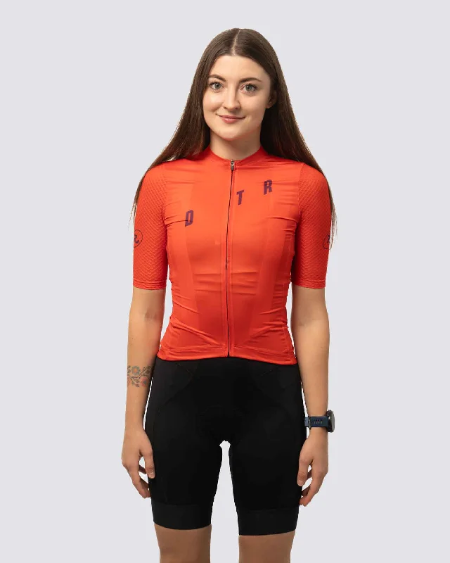 Women's Paceline Jersey - Vivid Red Pink Jersey Tee